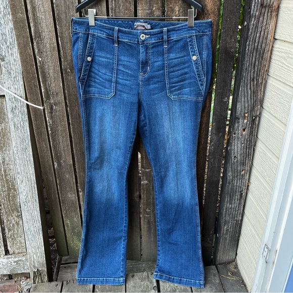 Torrid Slim Boot Vintage Stretch Mid-Rise Snap Pocket Jeans Sz 16T - Picture 8 of 14